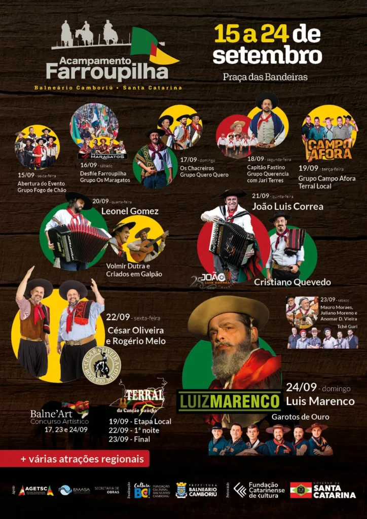 Acampamento Farroupilha 2023 em Balneário Camboriú