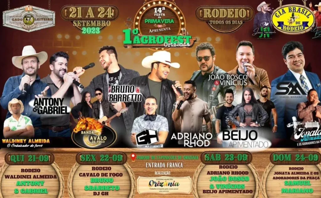 Festas da Primavera 2023 em Orizânia