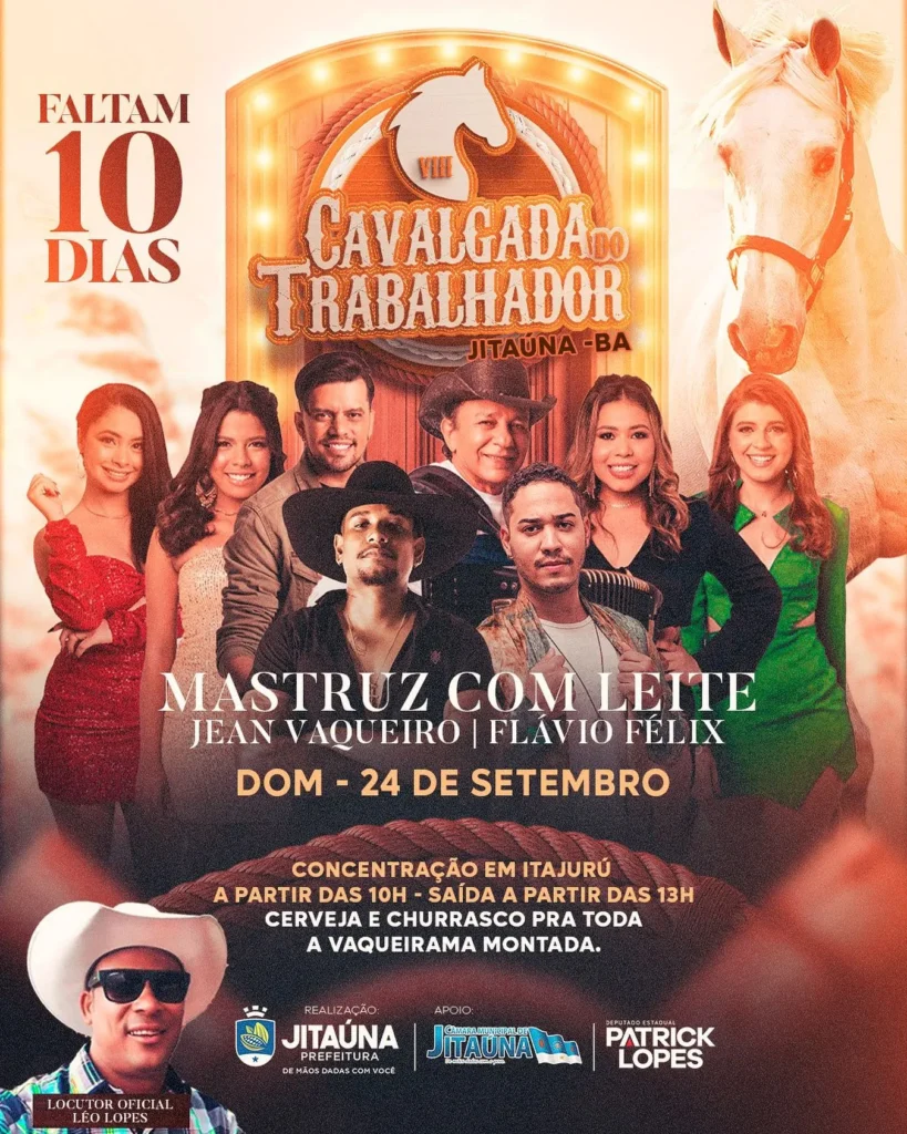 Cavalgada do Trabalhador 2023 em Jitaúna
