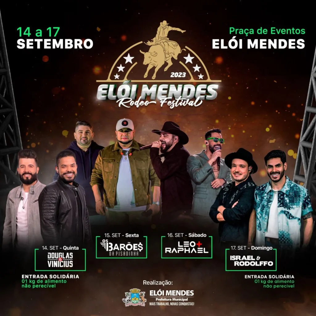 Eloi Mendes Rodeo Festival 2023 em Elói Mendes