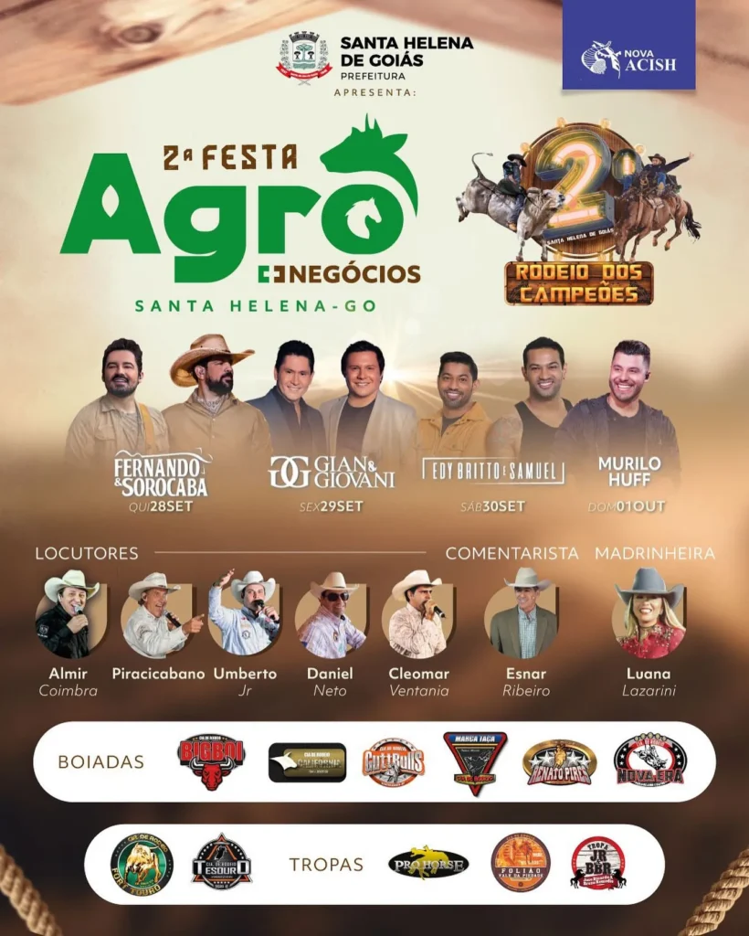 Festa Agro Negócios 2023 em Santa Helena de Goiás