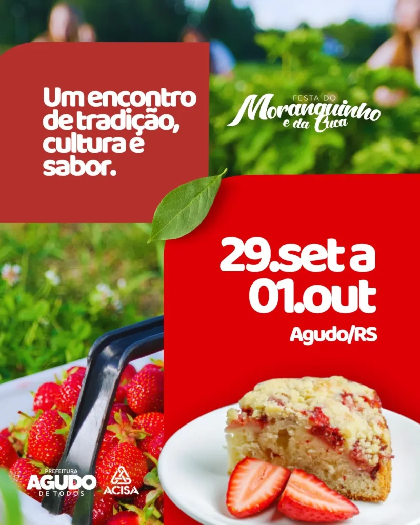 Festa do Moranguinho e da Cuca 2023 em Agudo