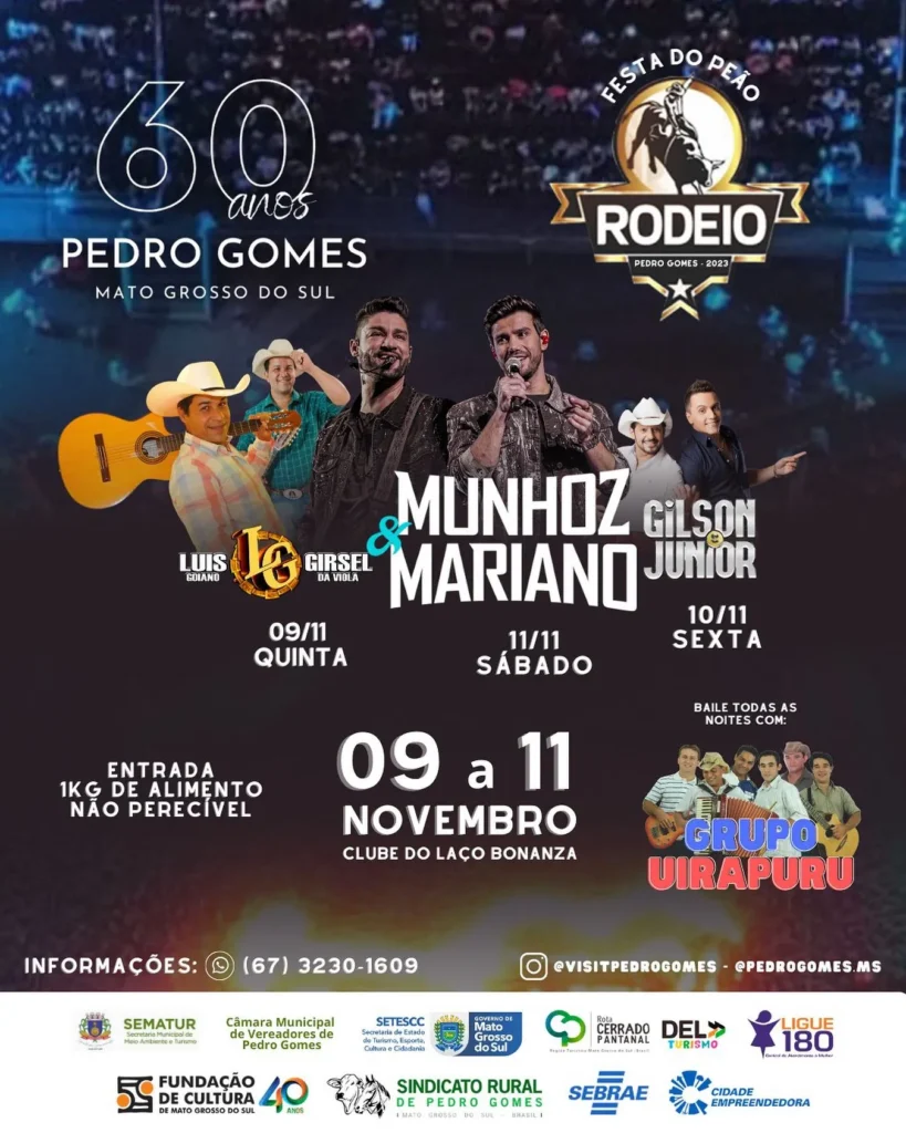 Festa do Peão 2023 em Pedro Gomes
