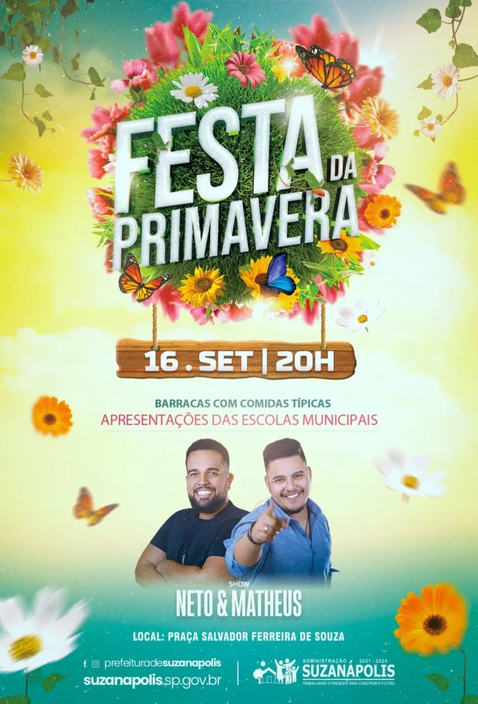 Festa da Primavera 2023 em Suzanápolis