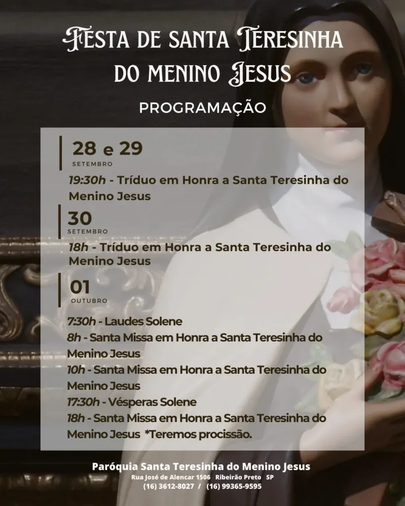 Festa de Santa Teresinha 2023 em Ribeirão Preto