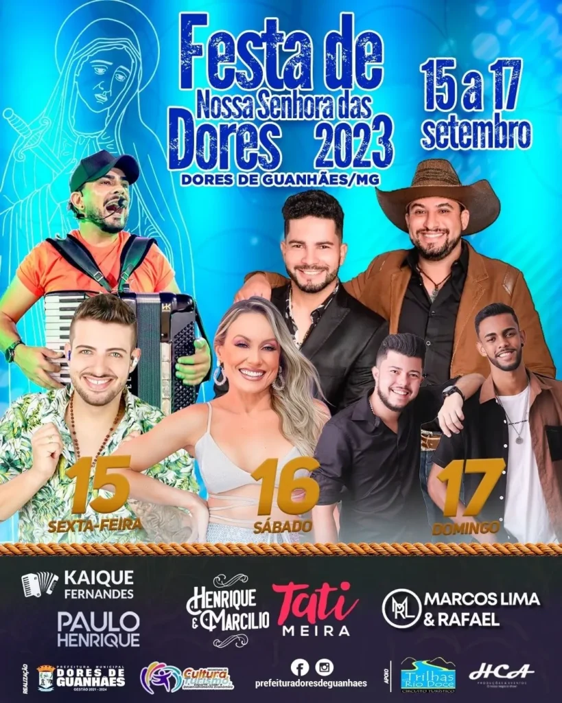 Festa Senhora das Dores 2023 em Dores de Guanhães