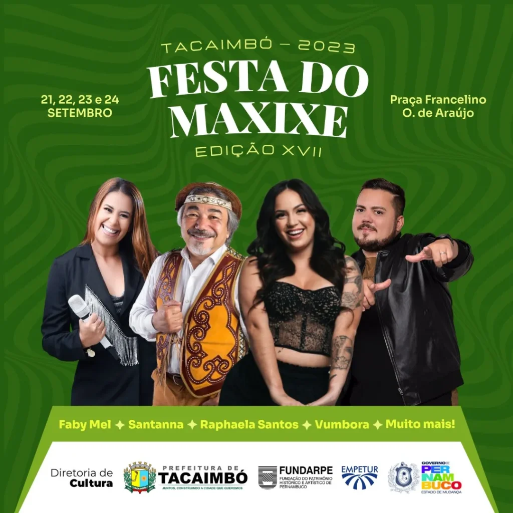 Festa do Maxixe 2023 em Tacaimbó
