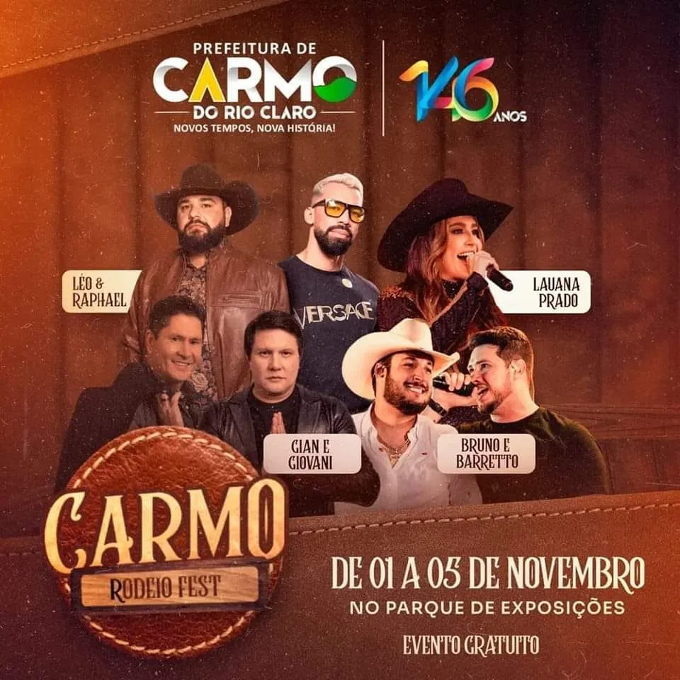 Carmo Rodeio Fest 2023 em Carmo do Rio Claro