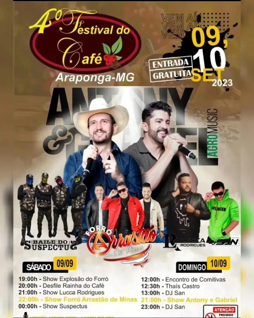 Festival do Café 2023 em Araponga