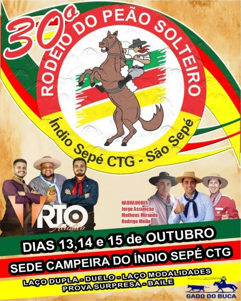 Rodeio do Peão Solteiro 2023 em São Sepé