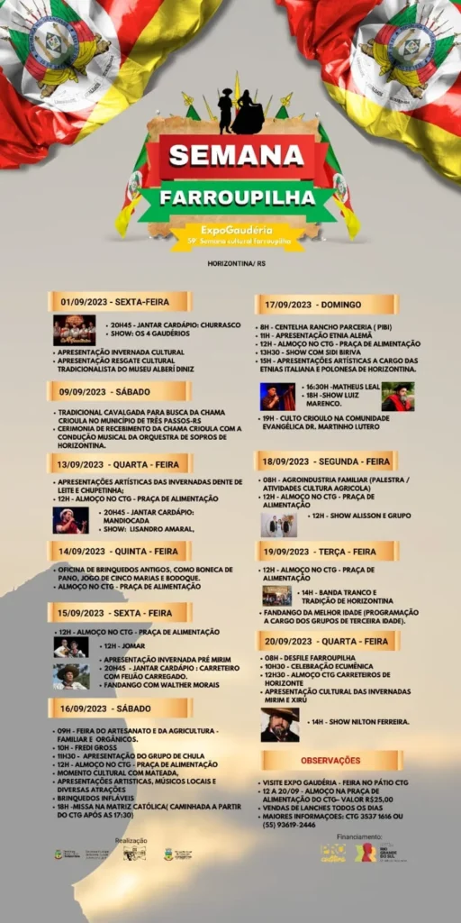 Semana Farroupilha 2023 em Horizontina