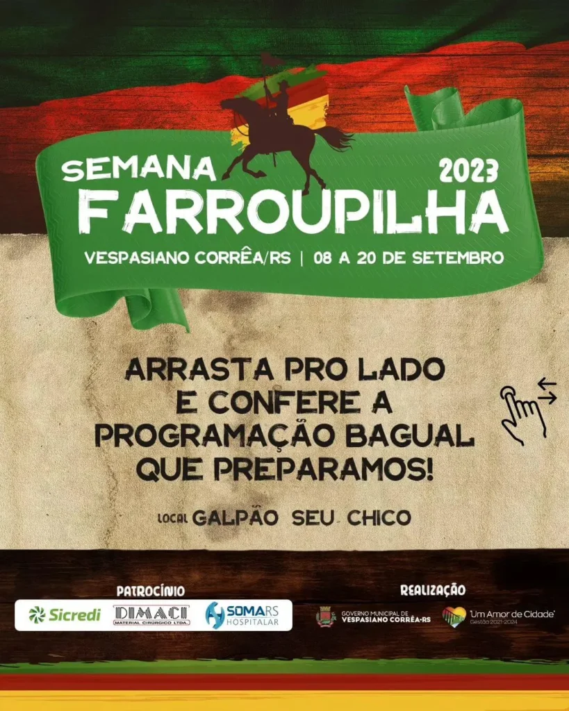 Semana Farroupilha 2023 em Vespasiano Corrêa