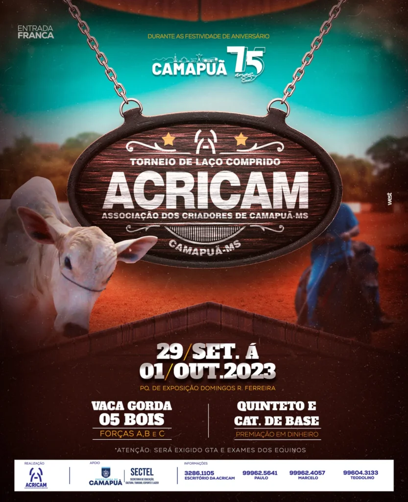 Torneio Laço Comprido 2023 em Camapuã