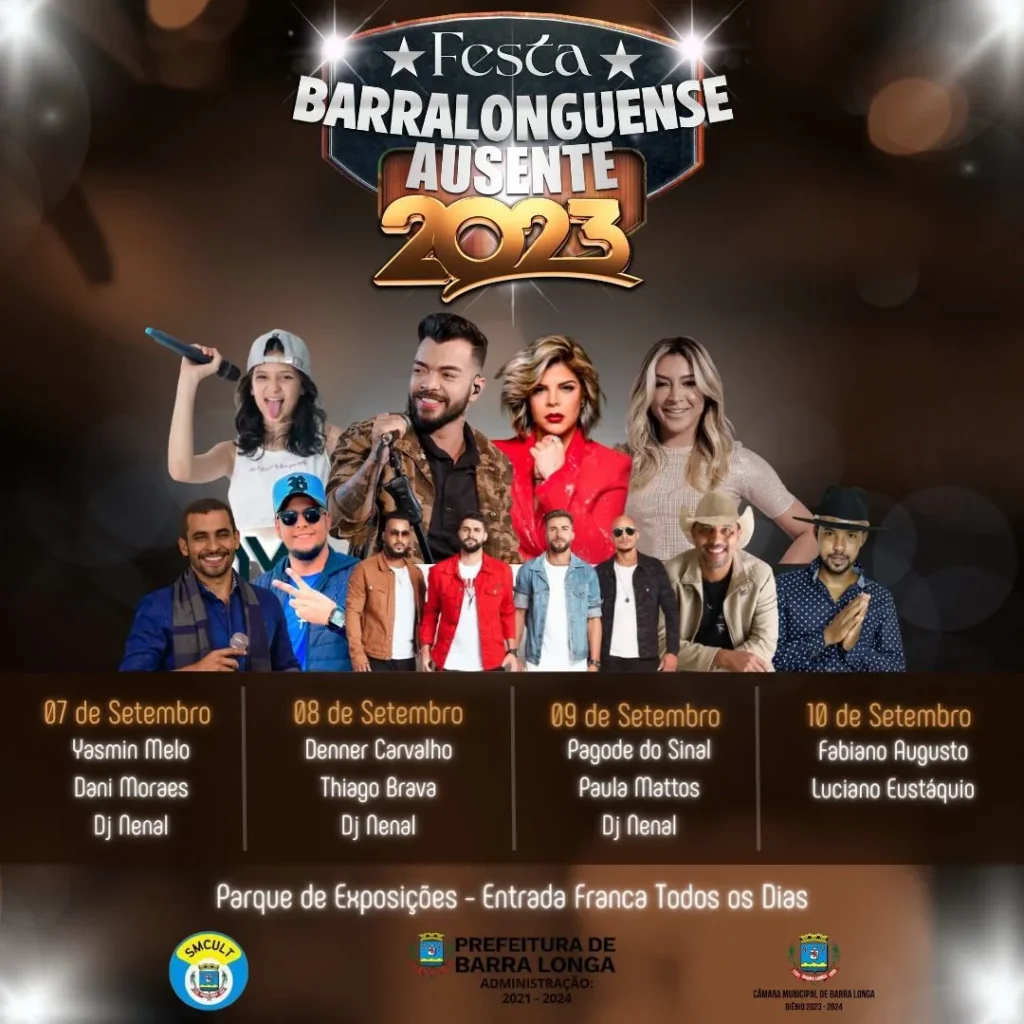 Festa Barralonguense Ausente 2023 em Barra Longa