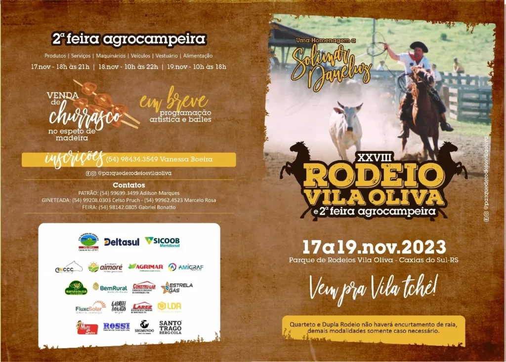 Rodeio de Vila Oliva 2023 em Caxias do Sul