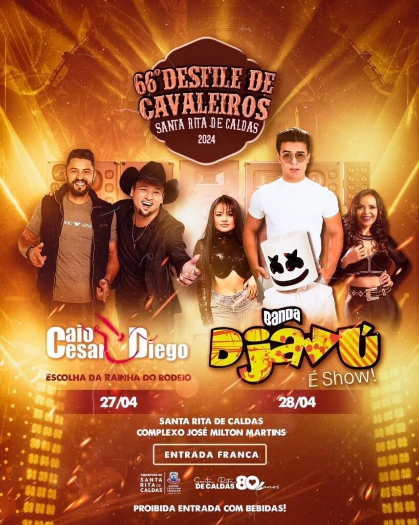 Desfile de Cavaleiros 2024 em Santa Rita de Caldas