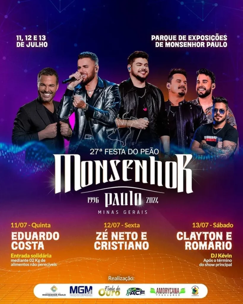 Festa do Peão 2024 em Monsenhor Paulo