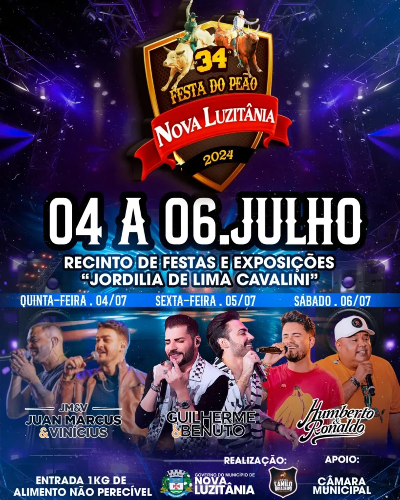 Festa do Peão 2024 em Nova Luzitânia