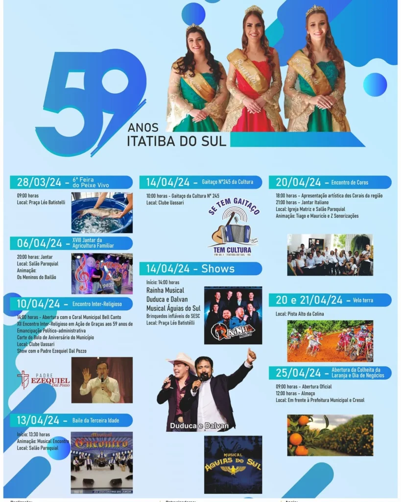 Festas de Itatiba do Sul 2024