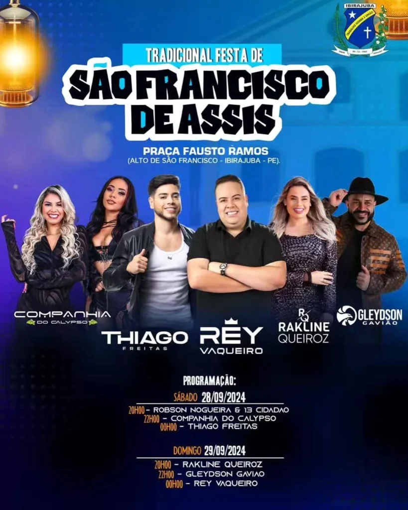 Festa de São Francisco de Assis 2024 em Ibirajuba