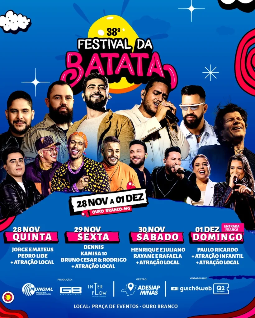Festival da Batata 2024 em Ouro Branco