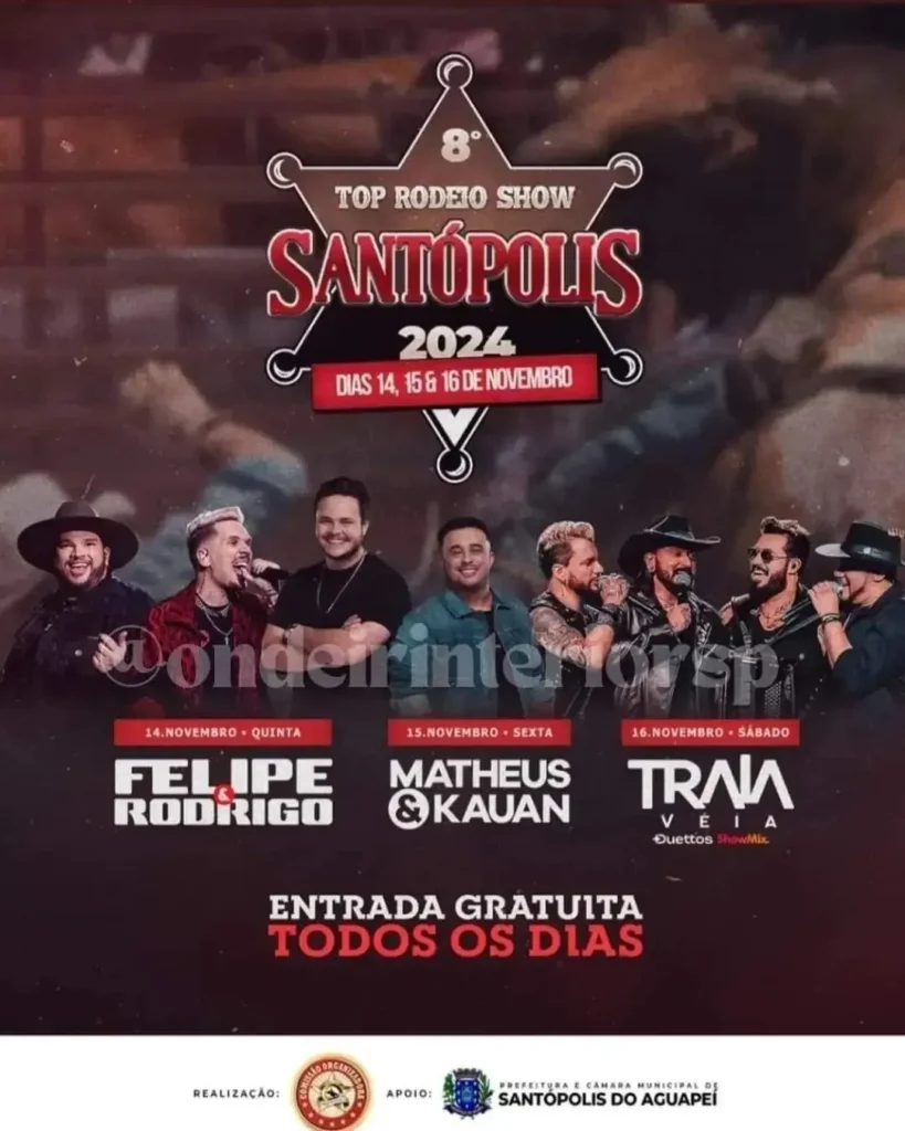 Rodeio Show 2024 em Santópolis do Aguapeí